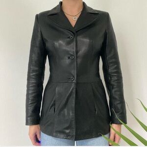 Black Leather Women's Jacket